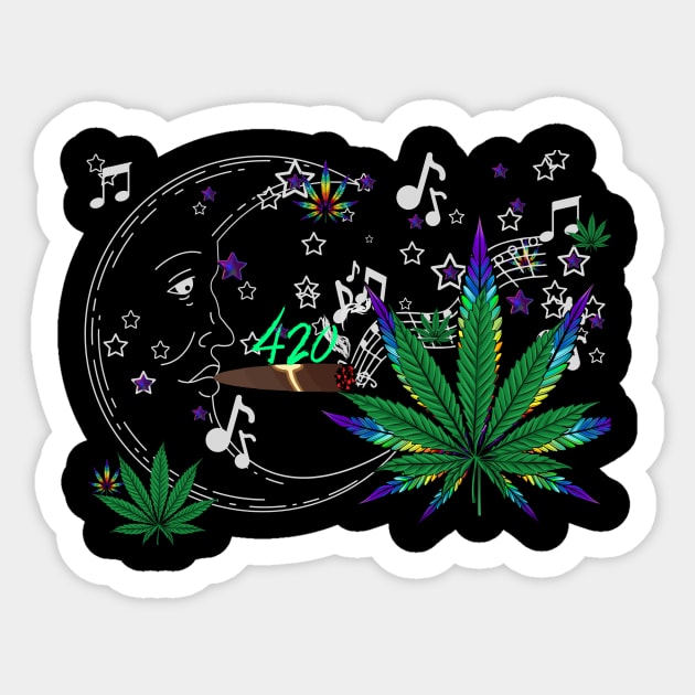 weed Sticker by LadiesGoldenSpiral